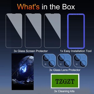 Foto 2 | Foto 2 | Protector De Pantalla Y Protector De Lente De Cámara Para Iphone 13 Paquete De 3 - Venta Internacional.