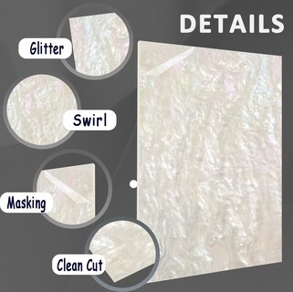 Foto 3 | Foto 3 | Lámina Acrílica Faeliknise Glitter Pearl 3 Mm 12 X 20 Cm Paquete De 6 - Venta Internacional.