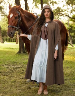Foto 5 | Foto 5 | Disfraz Scarlet Darkness Renaissance Con Capucha  Color Marrón - Venta Internacional.