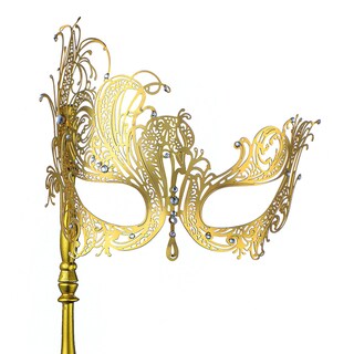 Foto 1 | Foto 1 | Máscara De Mascarada Yu Feng De Metal Veneciano Con Strass - Venta Internacional.