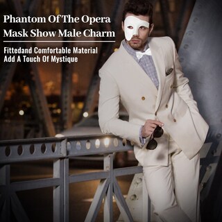 Foto 4 | Foto 4 | Máscara De Mascarada Incredecor Phantom Of The Opera Para Hombre - Venta Internacional.