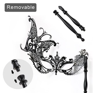 Foto 5 | Foto 5 | Máscara De Mascarada Yu Feng Veneciana De Metal Con Strass - Venta Internacional.