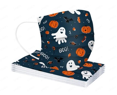 Foto 7 | Foto 7 | Mascarillas Desechables Waweoop Para Halloween Para Adultos 50 Unidades - Venta Internacional.