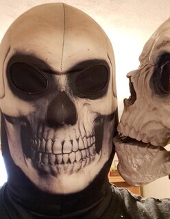 Foto 3 | Foto 3 | Máscara Facial Completa Wtactful 3d Con Calavera De Esqueleto Y Licra Para Halloween - Venta Internacional.