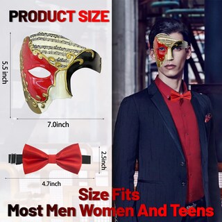 Foto 2 | Foto 2 | Máscara De Mascarada Incredecor Phantom Of The Opera Para Hombre - Venta Internacional.