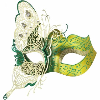 Foto 1 | Foto 1 | Máscara De Disfraz Coddsmz Con Forma De Mariposa Metal Con Strass 22 X 18 Cm - Venta Internacional.