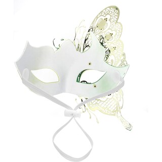 Foto 7 | Foto 7 | Máscara De Disfraz Coddsmz Con Forma De Mariposa Metal Con Strass 22 X 18 Cm - Venta Internacional.