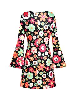 Foto 3 | Foto 3 | Disfraz De Deerjoke Disfraz De Discoteca De Los Años 60 Y 70 Vestido Hippie Para Mujer - Venta Internacional.