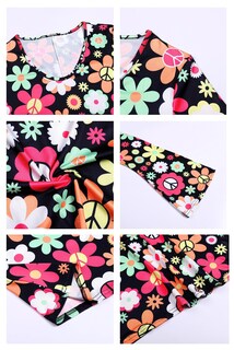 Foto 4 | Foto 4 | Disfraz De Deerjoke Disfraz De Discoteca De Los Años 60 Y 70 Vestido Hippie Para Mujer - Venta Internacional.
