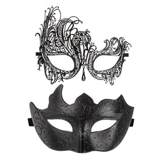 Foto 1 | Foto 1 | Set De Máscaras De Baile De Máscaras Yu Feng Venecian Metal Para Mujeres Y Parejas - Venta Internacional.