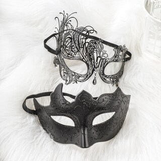 Foto 4 | Foto 4 | Set De Máscaras De Baile De Máscaras Yu Feng Venecian Metal Para Mujeres Y Parejas - Venta Internacional.