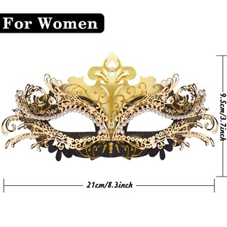 Foto 3 | Foto 3 | Máscaras De Disfraces Siquk Para Pareja  Fiesta Veneciana  Color Negro Y Dorado - Venta Internacional.