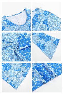 Foto 4 | Foto 4 | Conjunto De Vestido Disco-hippie Costume Deerjoke De Los 70 Azul Xxl - Venta Internacional.