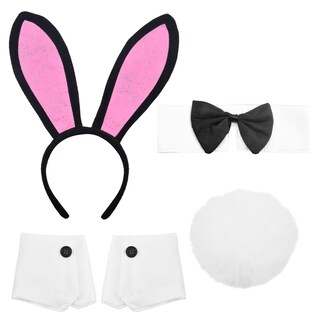 Foto 1 | Foto 1 | Disfraz De Conejo Kesocoray En Caja Con Orejas De Conejo Y Cola Rosa Y Negro - Venta Internacional.