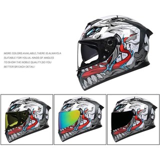 Foto 2 | Foto 2 | Casco De Moto Motuomr Integral Aprobado Por El Dot Negro Xl - Venta Internacional.
