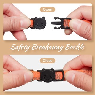 Foto 4 | Foto 4 | Collares Para Gatos Extodry Classic A Cuadros Con Cascabeles De 15 A 23 Cm De Ajuste. - Venta Internacional.