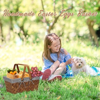 Foto 3 | Foto 3 | Cesta De Pícnic G Good Gain Woodchip Con Asa 32 X 20 X 16 Cm Color Gris - Venta Internacional.