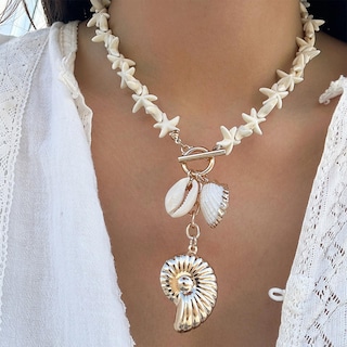 Foto 4 | Foto 4 | Collar Seashell Para Mujer Your Always Charm  2 Piezas - Venta Internacional.
