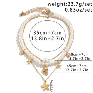 Foto 6 | Foto 6 | Collar A Elegir Entre Todos Los Colgantes Dorados Con Forma De Estrella De Mar Con Forma De Concha - Venta Internacional.