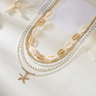 Foto 5 | Foto 5 | Collar Seashell Para Mujer Your Always Charm 2 Piezas - Venta Internacional.