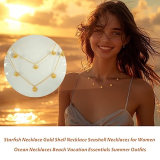 Foto 4 | Foto 4 | Collar Seashell Para Mujer Your Always Charm 2 Piezas - Venta Internacional.