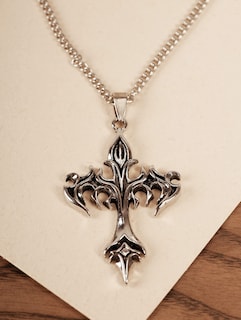 Foto 6 | Foto 6 | Colgante Sacina Con Forma De Cruz Gótica En Capas Para Mujer - Venta Internacional.