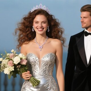 Foto 3 | Foto 3 | Set De Joyas Kamirola Con Tiaras Y Coronas Para Mujer Color Plateado Y Morado - Venta Internacional.