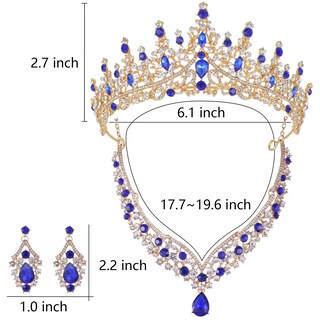Foto 6 | Foto 6 | Set De Joyas Kamirola Con Tiaras Y Coronas Para Mujer (tr28) - Venta Internacional.