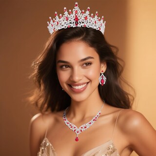 Foto 5 | Foto 5 | Set De Joyas Kamirola Con Tiaras Y Coronas Para Mujer (tr28) - Venta Internacional.