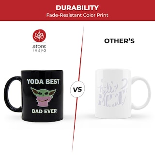 Foto 4 | Foto 4 | Taza De Cerámica Store Indya Best Dad Ever Design Color Negro - Venta Internacional.