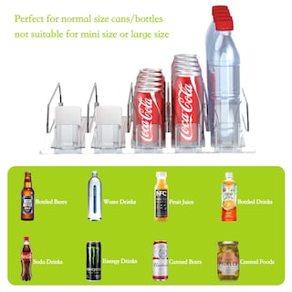 Foto 3 | Foto 3 | Organizador De Bebidas Iboring Para Nevera Con Capacidad Para 15 Latas Color Blanco - Venta Internacional.