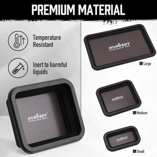 Foto 5 | Foto 5 | Juego De Bandejas Magnéticas Horusdy De 3 Piezas Para Almacenamiento De Herramientas - Venta Internacional.