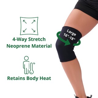 Foto 2 | Foto 2 | Jersey De Neopreno Curado Con Soporte Para La Rodilla Y Rótula Grande Cerrada - Venta Internacional.