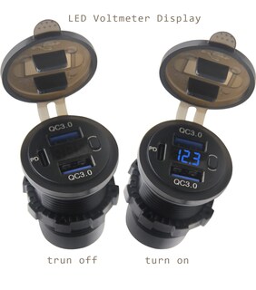 Foto 2 | Foto 2 | Enchufe De Cargador De Coche Sutnscw Dual Usb Quick Charge 3.0 Y Pd - Venta Internacional.