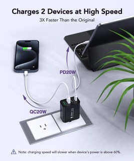 Foto 3 | Foto 3 | Cargador Csodince Usb C De 40 W 4 Puertos Tipo C Carga Rápida Paquete De 2 - Venta Internacional.