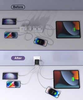 Foto 6 | Foto 6 | Cargador Csodince Usb C De 40 W 4 Puertos Tipo C Carga Rápida Paquete De 2 - Venta Internacional.