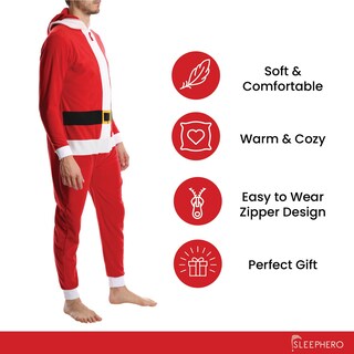 Foto 5 | Foto 5 | Disfraz De Papá Noel Sleephero Para Hombre Halloween - Venta Internacional.