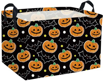 Foto 1 | Foto 1 | Cesta Essme Rectangular De Halloween Para Niños Diseño De Calabaza Negra - Venta Internacional.