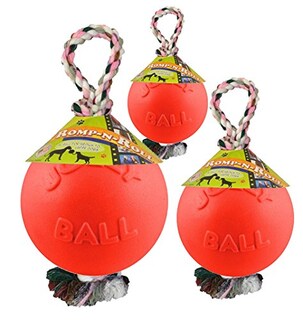 Foto 2 | Foto 2 | Juguete Para Perros Jolly Pets Romp-n-roll Con Cuerda Y Pelota De 20 Cm Color Naranja - Venta Internacional.