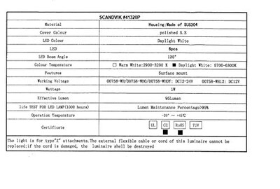 Foto 4 | Foto 4 | Soporte De Superficie Downlight Scandvik B3 Blanco Frío Ip67 12/24 V - Venta Internacional.