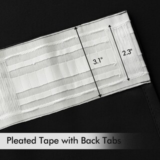 Foto 4 | Foto 4 | Juego De 2 Paneles De Cortinas Opacas Miulee Color Negro 183 Cm X 183 Cm - Venta Internacional.