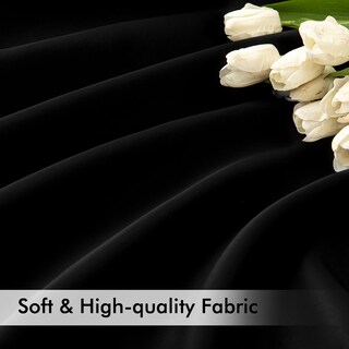 Foto 6 | Foto 6 | Juego De 2 Paneles De Cortinas Opacas Miulee Color Negro 183 Cm X 183 Cm - Venta Internacional.