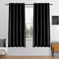 Cortinas Opacas De Terciopelo Negro Miulee 132 X 183 Cm De Ancho X 183 Cm De Largo 2 Paneles - Venta Internacional.