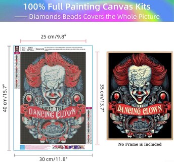 Foto 4 | Foto 4 | Kit De Pintura Con Diamantes Gearock Halloween 5d Con 6 Lienzos - Venta Internacional.