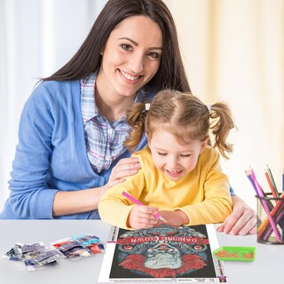Foto 5 | Foto 5 | Kit De Pintura Con Diamantes Gearock Halloween 5d Con 6 Lienzos - Venta Internacional.
