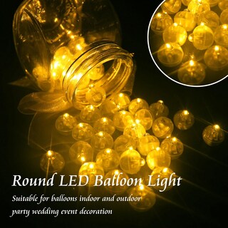 Foto 4 | Foto 4 | Luces Led Para Globos Chzk 100 Unidades Lámparas De Bolas Multicolores - Venta Internacional.
