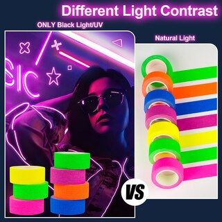 Foto 3 | Foto 3 | Cinta De Neón Peasug Que Brilla En La Oscuridad Con Luz Uv Negra Paquete De 7 Unidades - Venta Internacional.