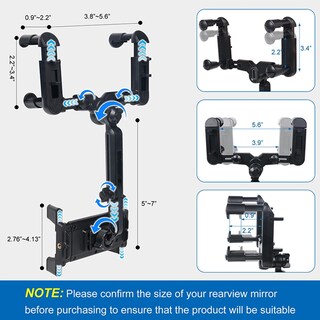Foto 2 | Foto 2 | Espejo Retrovisor De Coche Kelofam Con Soporte Para Iphone Ipad - Venta Internacional.