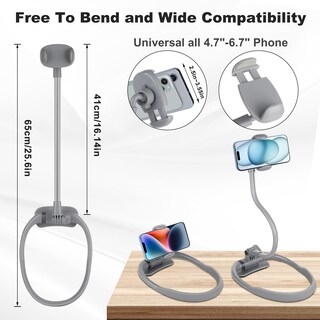 Foto 4 | Foto 4 | Soporte De Cuello Para Teléfono Móvil Lovfive Para Cama Teléfono De 4 7 Pulgadas A 6 7 Pulgadas - Venta Internacional.