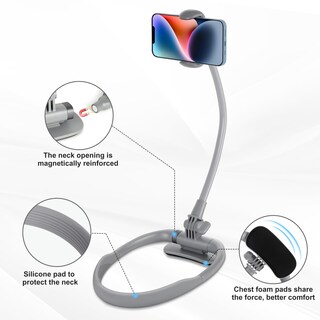 Foto 5 | Foto 5 | Soporte De Cuello Para Teléfono Móvil Lovfive Para Cama Teléfono De 4 7 Pulgadas A 6 7 Pulgadas - Venta Internacional.